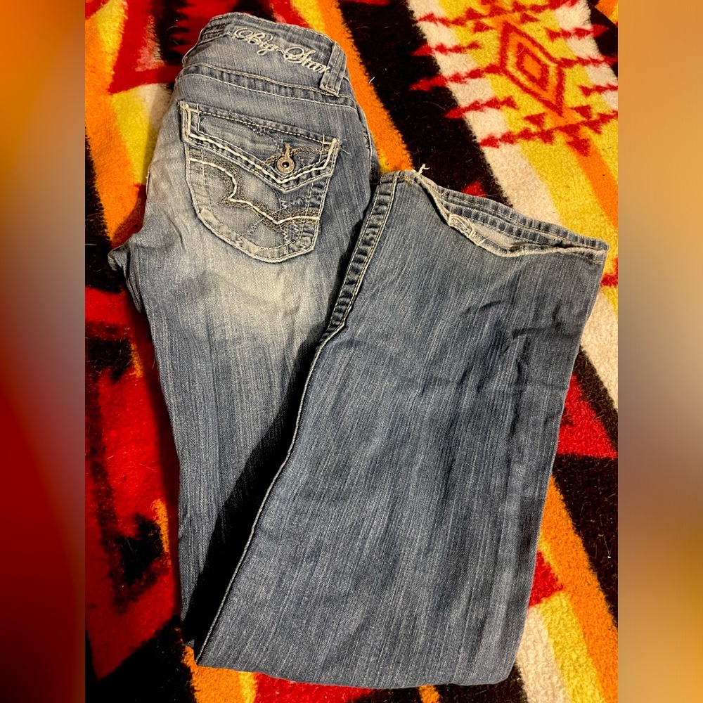 Big Star Mid Rise Bootcut Jeans Size 27L